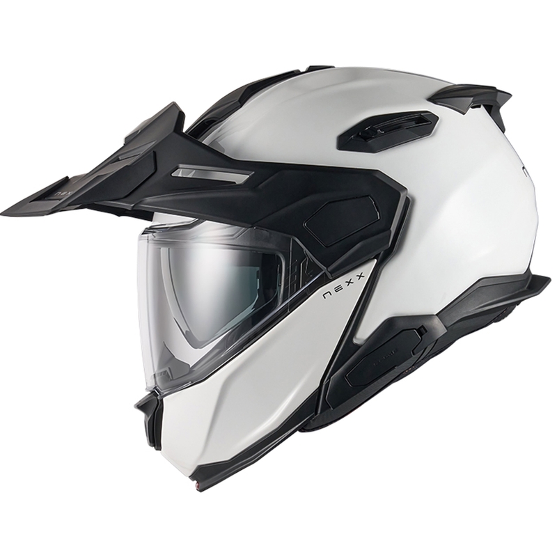 Nexx X.Lifecountry Plain valge flip-up mootorratta kiiver allahindlus