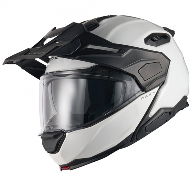 Nexx X.Lifecountry Plain valge flip-up mootorratta kiiver allahindlus