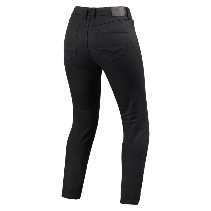 Revit Marzia Skinny naiste kärbitud mootorratta teksad mustad