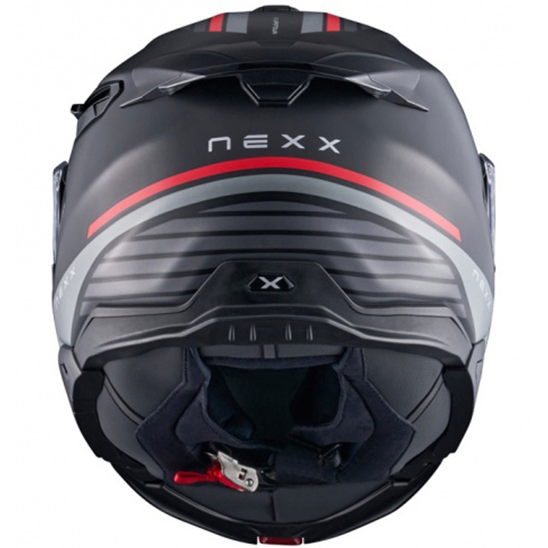 Flip-up mootorratta kiiver Nexx X.Lifetour Globe matt must-punane allahindlus
