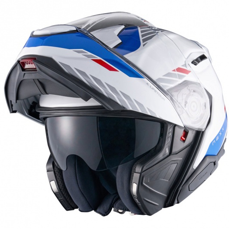 Nexx X.Lifetour Globe mootorratta kiiver valge-sinine