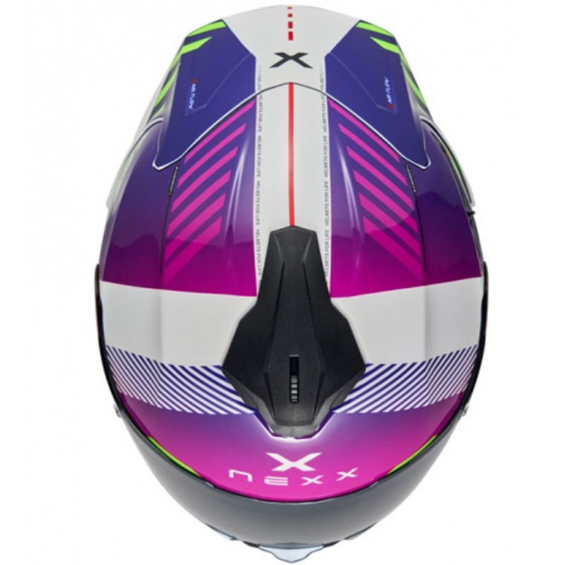 NEXX Y.100R Fade lilla ja valge integreeritud mootorratta kiiver