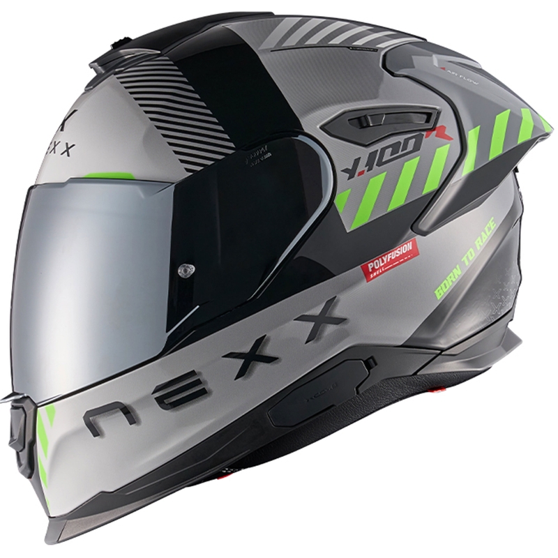 NEXX Y.100R Fade hall-must integraalne mootorratta kiiver