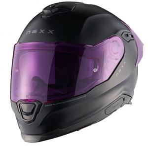 Integreeritud mootorratta kiiver NEXX Y.100R Subsonic matt must-roosa