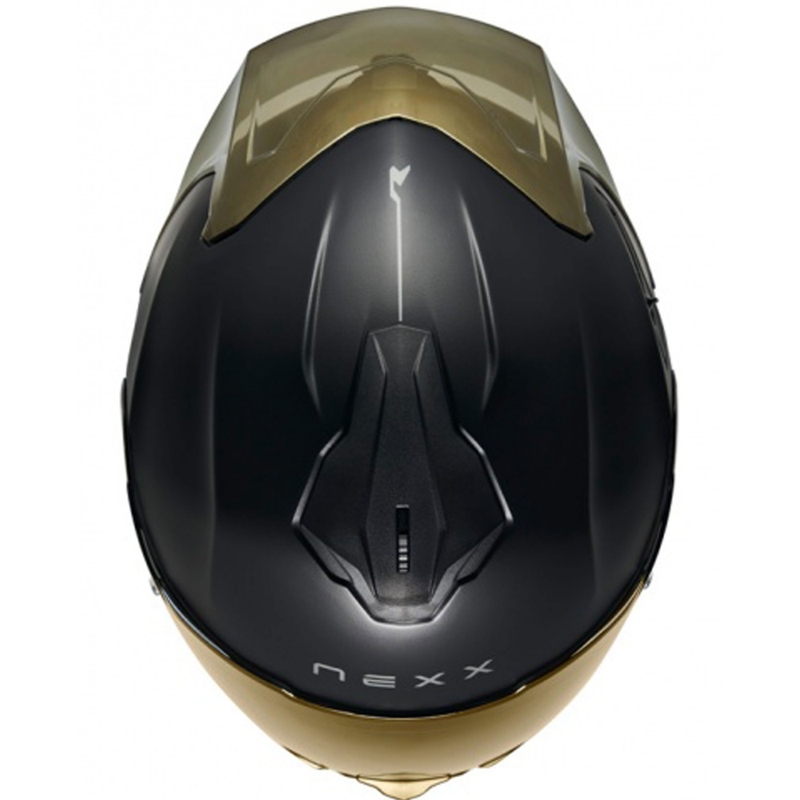 NEXX Y.100R Subsonic integreeritud mootorratta kiiver matt must-kuldne
