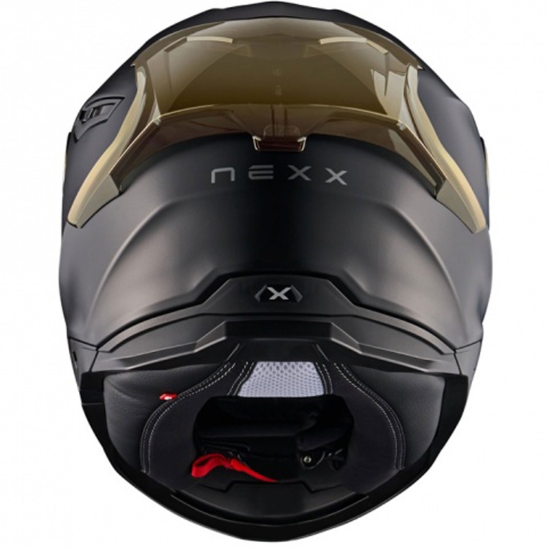 NEXX Y.100R Subsonic integreeritud mootorratta kiiver matt must-kuldne