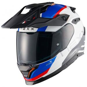 Enduro mootorratta kiiver NEXX Y.TRAVL Quest valge-sinine-punane