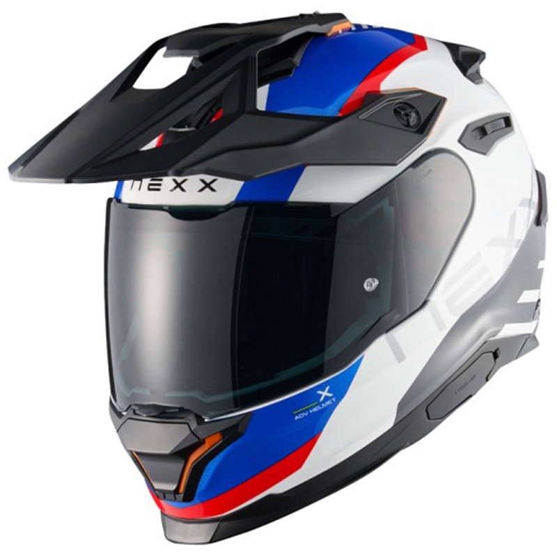 Enduro mootorratta kiiver NEXX Y.TRAVL Quest valge-sinine-punane