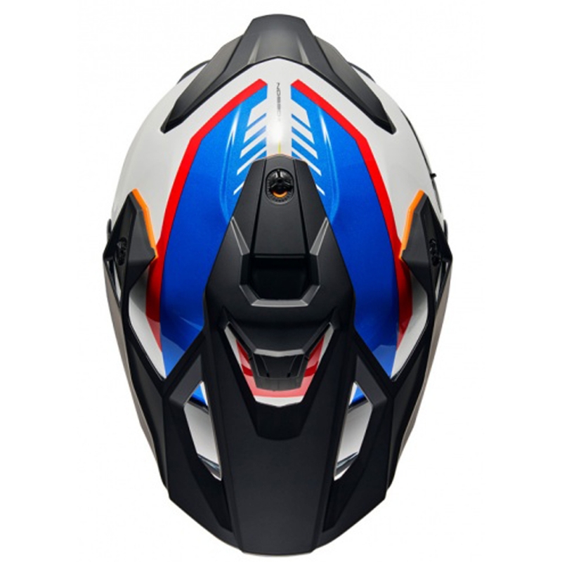 Enduro mootorratta kiiver NEXX Y.TRAVL Quest valge-sinine-punane