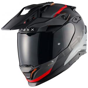 Enduro mootorratta kiiver NEXX Y.TRAVL Quest matt must-punane