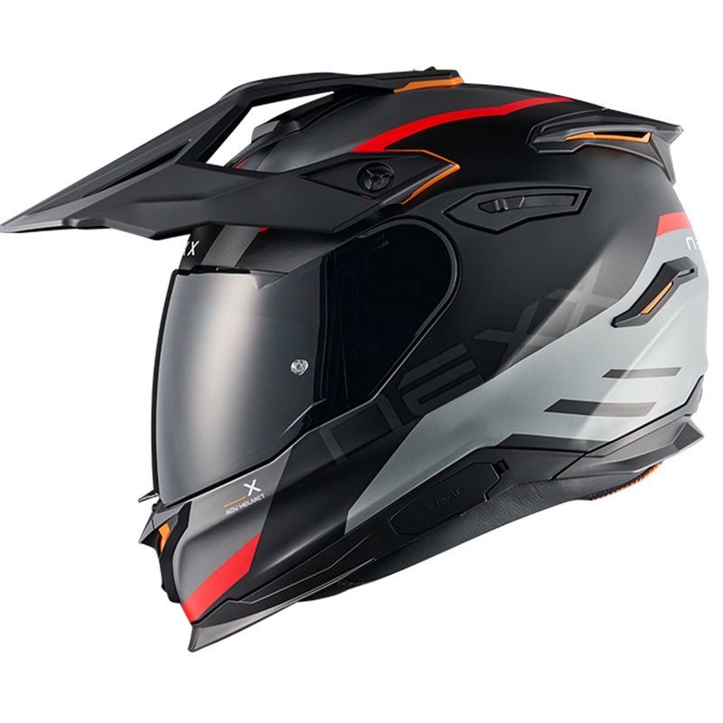 Enduro mootorratta kiiver NEXX Y.TRAVL Quest matt must-punane