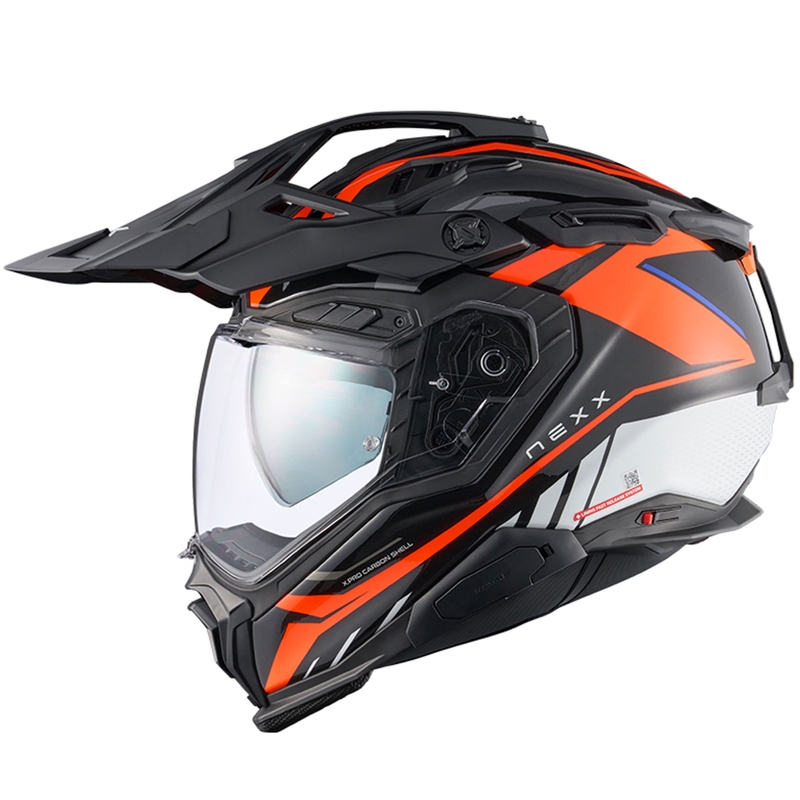Enduro mootorratta kiiver Nexx X.WED3 Gobi oranž ja valge allahindlus