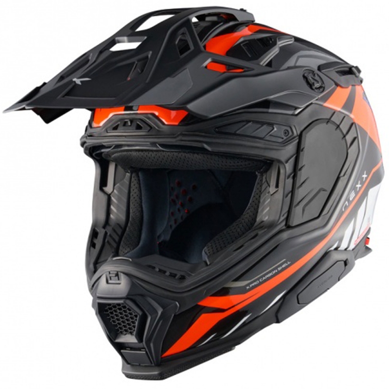 Enduro mootorratta kiiver Nexx X.WED3 Gobi oranž ja valge allahindlus