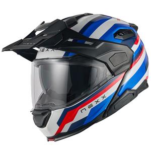 Nexx X.Lifecountry Westbound sini-punane flip-up mootorratta kiiver