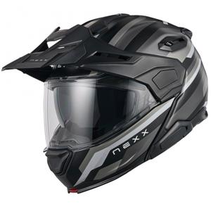 Flip-up mootorratta kiiver Nexx X.Lifecountry Westbound matt must-hall