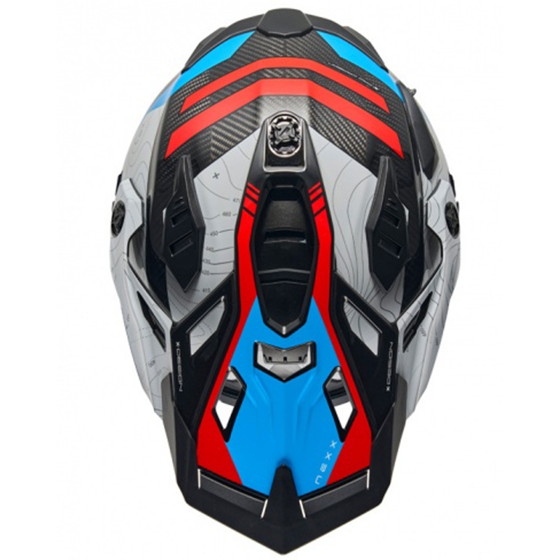 Enduro mootorratta kiiver Nexx X.WED3 Furka sini-punane