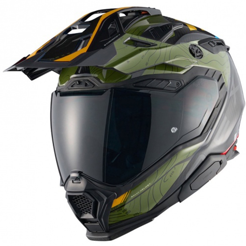Enduro mootorratta kiiver Nexx X.WED3 Furka roheline-kollane