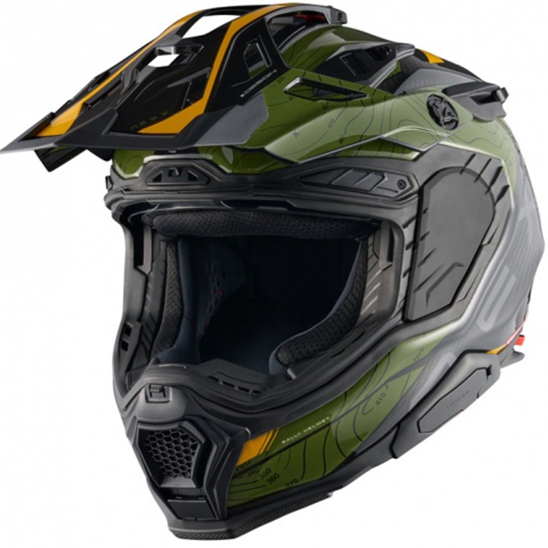 Enduro mootorratta kiiver Nexx X.WED3 Furka roheline-kollane