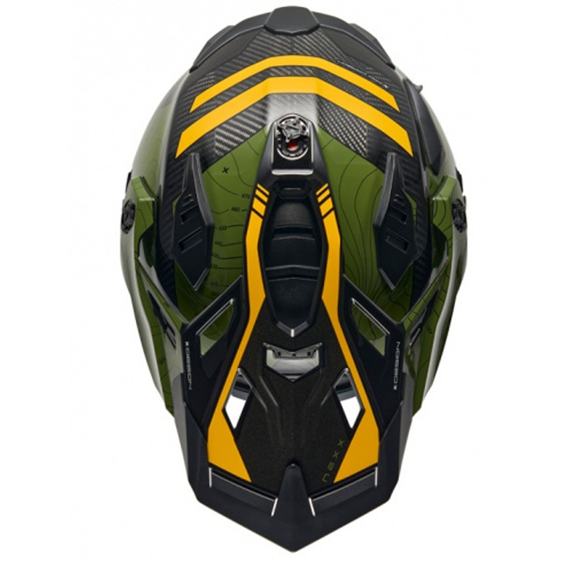 Enduro mootorratta kiiver Nexx X.WED3 Furka roheline-kollane