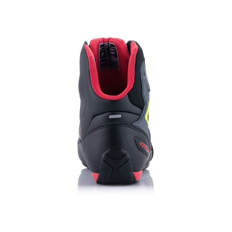 Alpinestars Faster 3 Rideknit Black-Red-Fluo Yellow-Grey mootorratta saapad