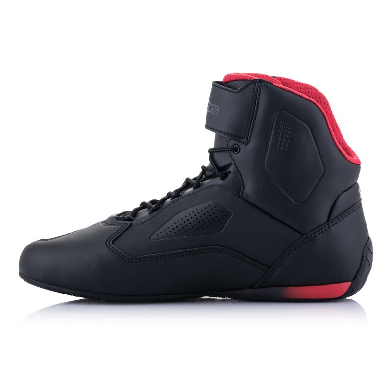 Alpinestars Faster 3 Rideknit Black-Red-Fluo Yellow-Grey mootorratta saapad