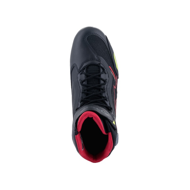 Alpinestars Faster 3 Rideknit Black-Red-Fluo Yellow-Grey mootorratta saapad