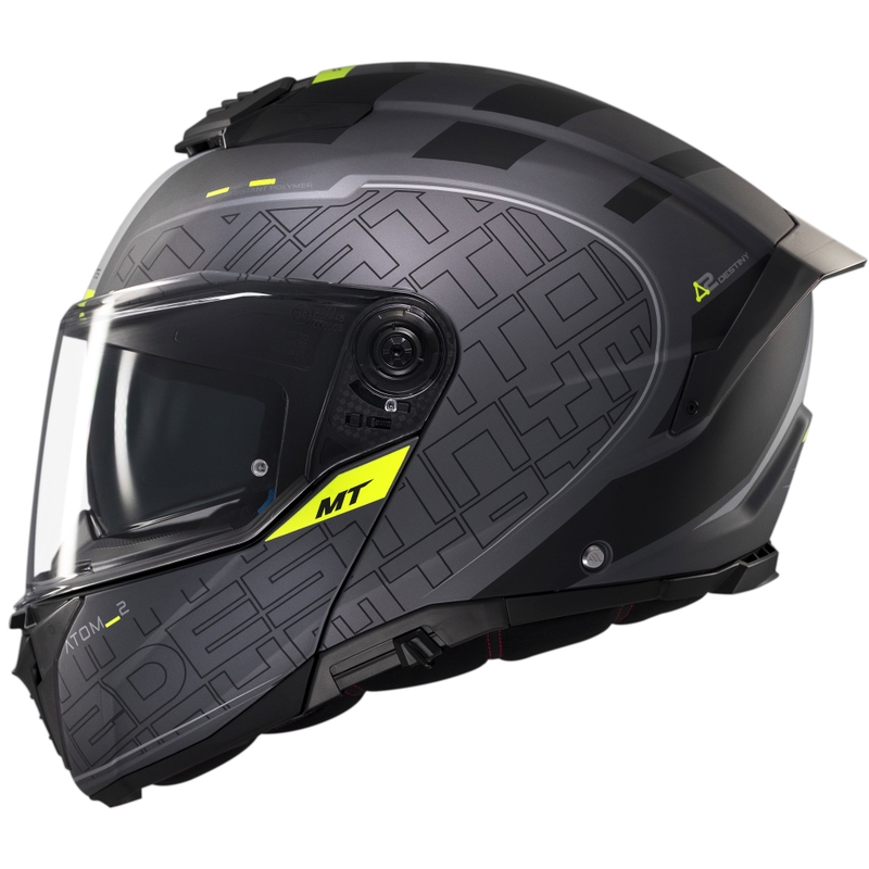 MT Atom 2 SV Destiny flip-up mootorratta kiiver matt must-hall