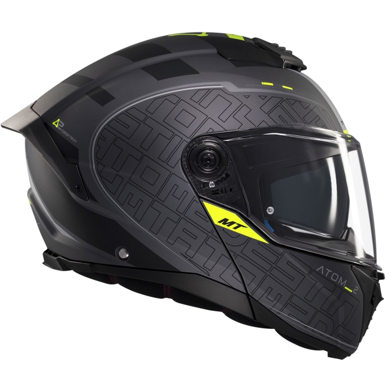 MT Atom 2 SV Destiny flip-up mootorratta kiiver matt must-hall