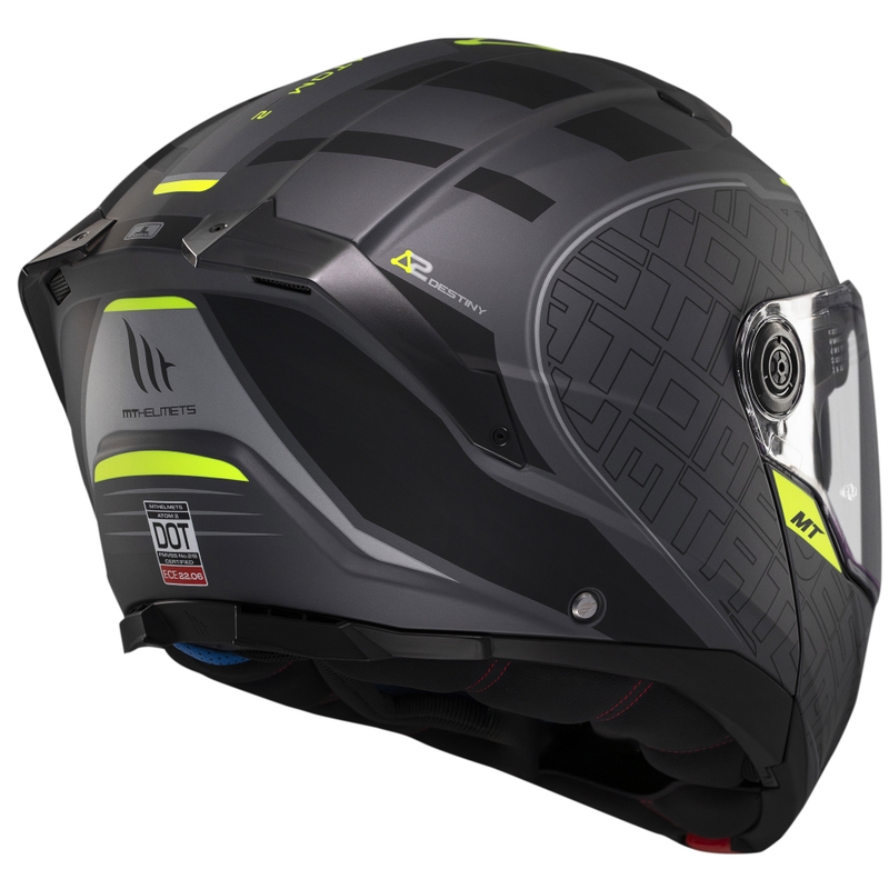 MT Atom 2 SV Destiny flip-up mootorratta kiiver matt must-hall
