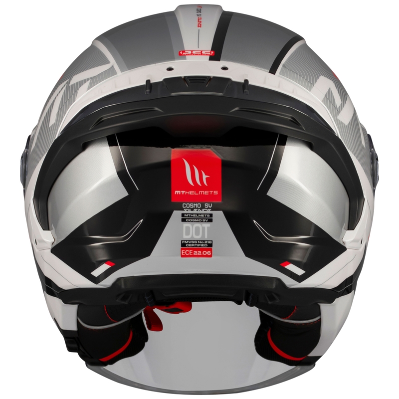 MT Cosmo SV Silence avatud mootorratta kiiver valge-hall