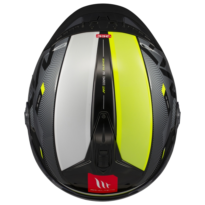 MT Cosmo SV Silence avatud mootorratta kiiver must-fluo kollane
