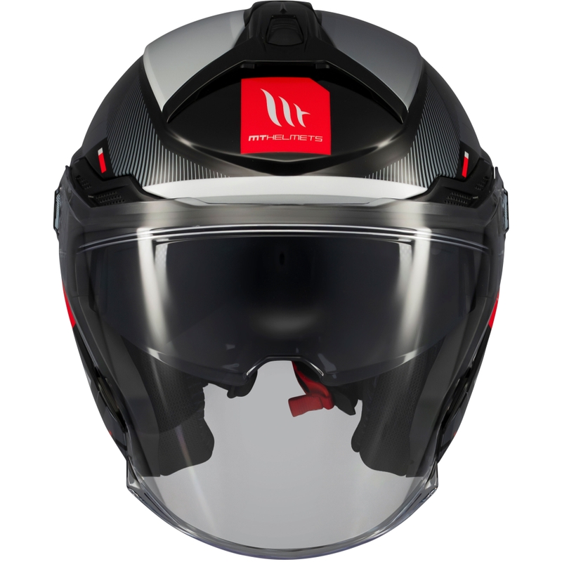 MT Cosmo SV Silence Black-Grey-White Open mootorratta kiiver