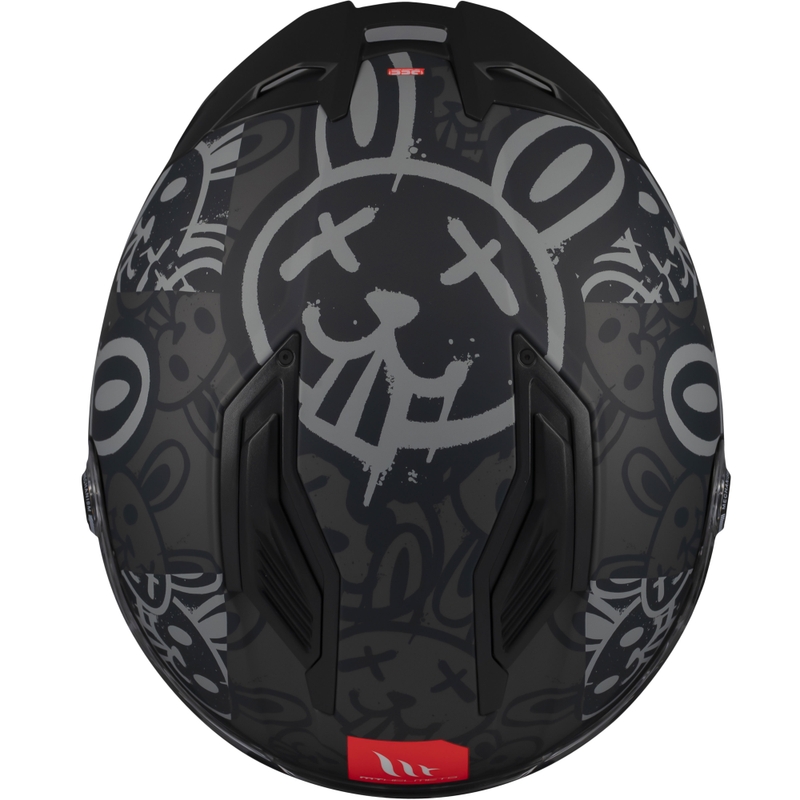 MT Stinger 2 RAM F1 mustahall integreeritud mootorratta kiiver