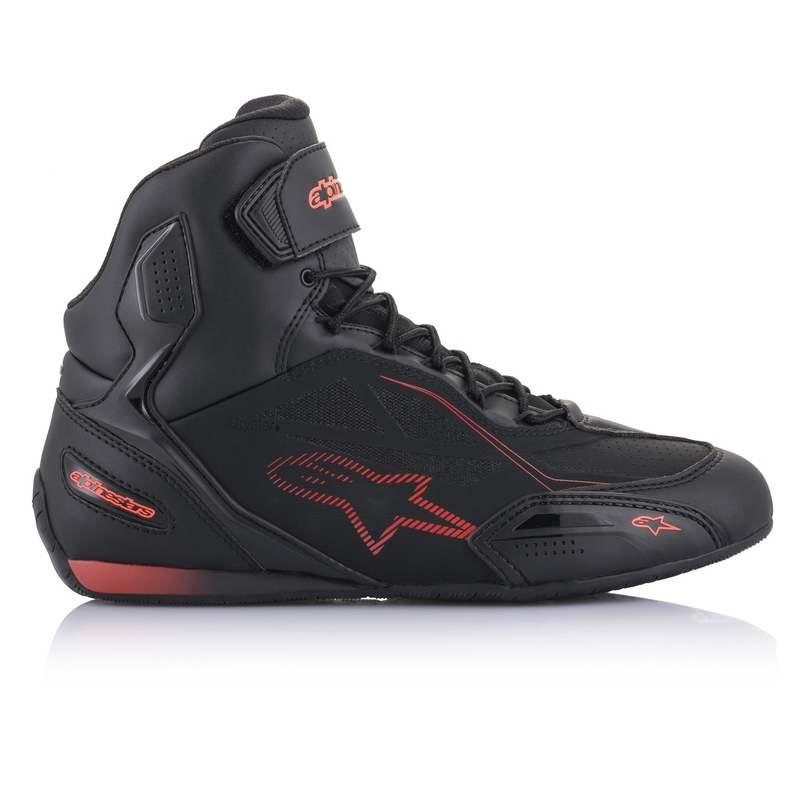 Alpinestars Faster 3 Drystar Black-Fluo Red mootorratta saapad