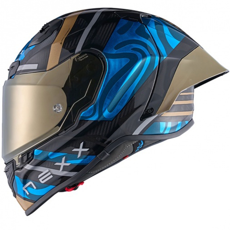 Nexx X.R3R Swirl integraalne mootorratta kiiver türkiissinine