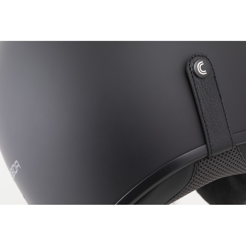 Cassida Oxygen 2.0 Solid Matte Black-Dark Grey Avatud mootorratta kiiver