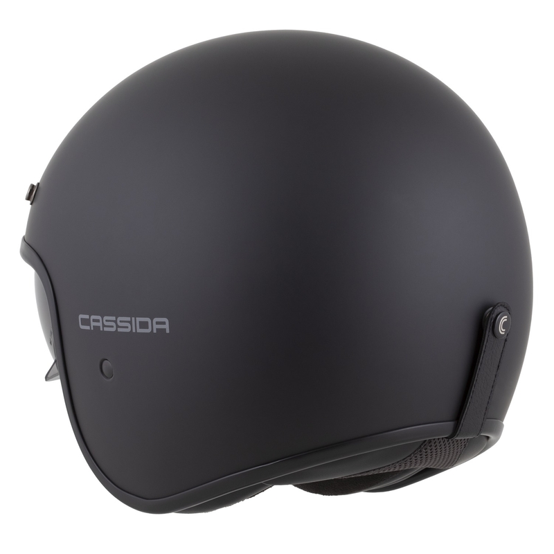 Cassida Oxygen 2.0 Solid Matte Black-Dark Grey Avatud mootorratta kiiver