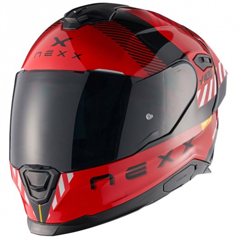 Integreeritud mootorratta kiiver NEXX Y.100R Fade punane-must