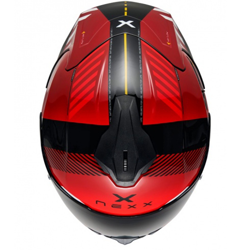 Integreeritud mootorratta kiiver NEXX Y.100R Fade punane-must