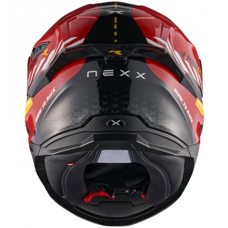 Integreeritud mootorratta kiiver NEXX Y.100R Fade punane-must
