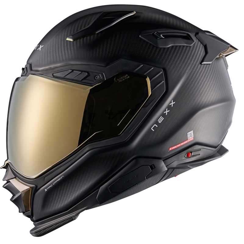 Integreeritud mootorratta kiiver Nexx X.WST3 Zero PRO Carbon matt kuldne