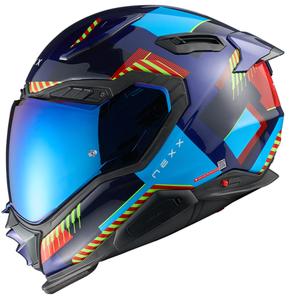 Nexx X.WST3 Fluence sini-punane integreeritud mootorratta kiiver