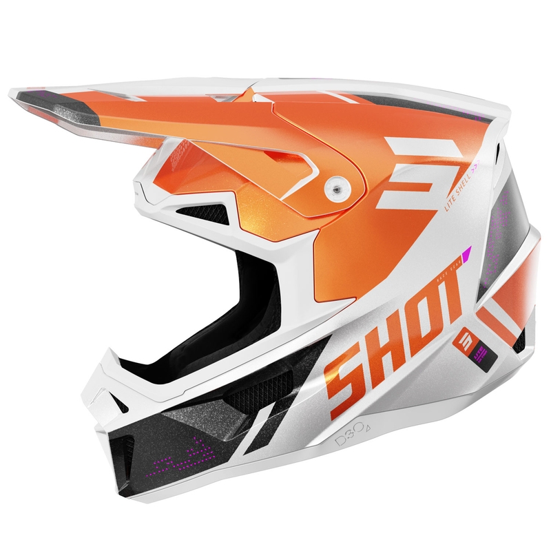 Motokrossi kiiver Shot Lite Ultra pärloranž
