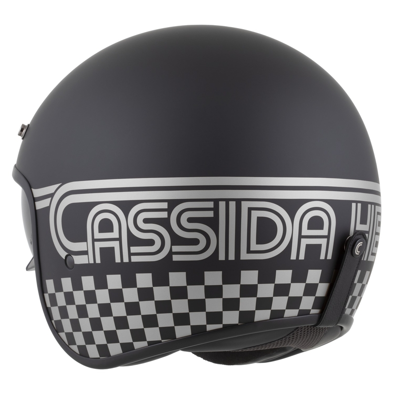 Cassida Oxygen 2.0 Rondo avatud mootorratta kiiver matt must-hõbedane