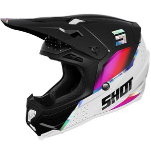 Motokrossi kiiver Shot Core Honor must-hologramm pärl