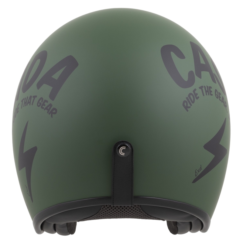 Cassida Oxygen 2.0 Gear avatud mootorratta kiiver matt roheline-must