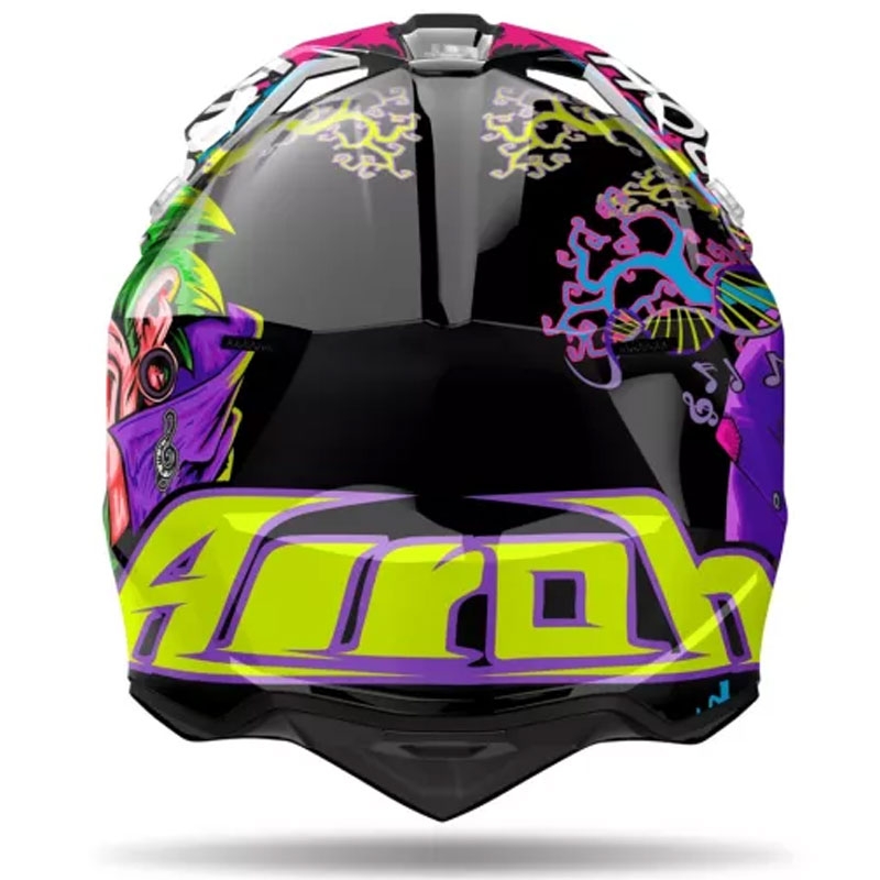 Motokross kiiver Airoh Wraaap Music multicolor