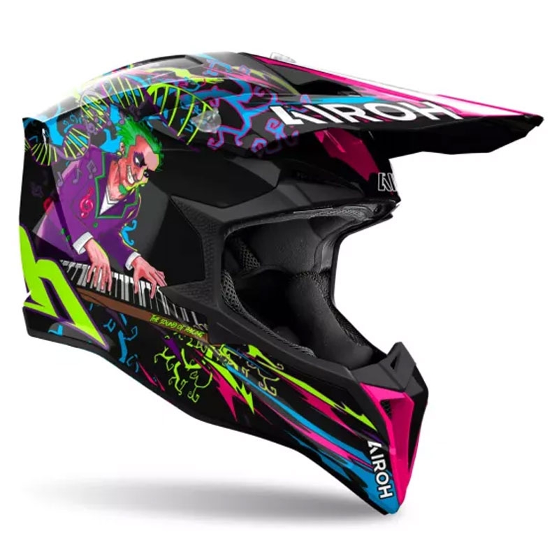 Motokross kiiver Airoh Wraaap Music multicolor