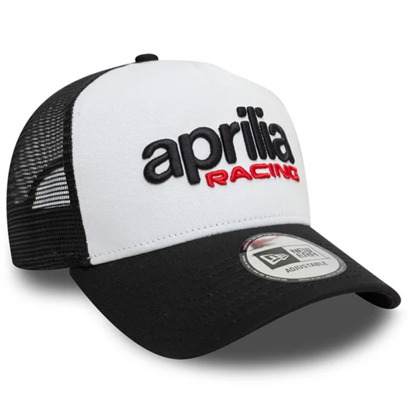 Cap Aprilia Trucker valge-must