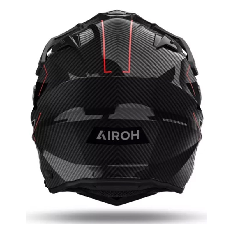 Airoh Commander 2 Carbon stiilne must-punane enduro kiiver